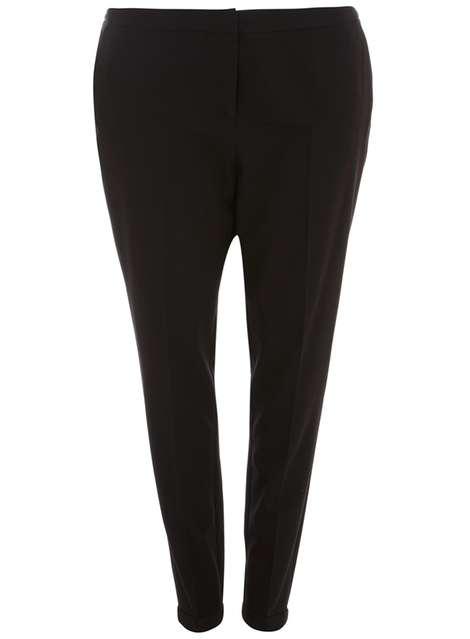 **DP Curve Black Formal Tailored Straight Leg Trousers